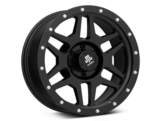 Mammoth Split 6 Beadlock Satin Black 6-Lug Wheel; 18x9; 12mm Offset (22-25 Bronco Raptor)
