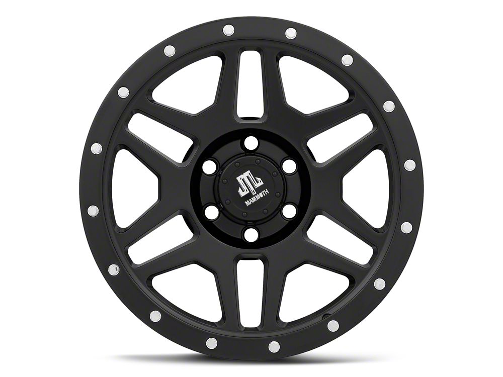 Mammoth Split 6 Beadlock Satin Black 6-Lug Wheel; 18x9; 12mm Offset (22-25 Bronco Raptor)