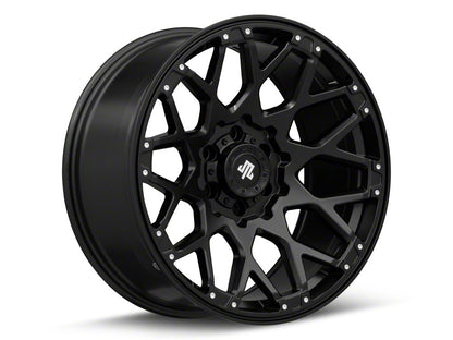 Mammoth Vex Satin Black Machined 6-Lug Wheel; 20x9; -6mm Offset (22-25 Bronco Raptor)