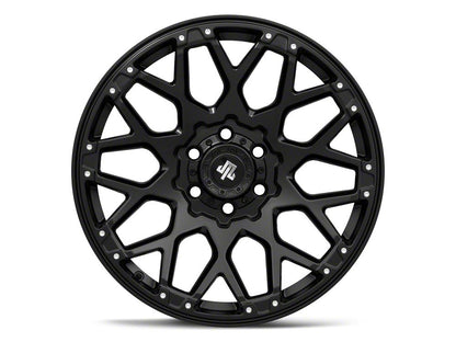 Mammoth Vex Satin Black Machined 6-Lug Wheel; 20x9; -6mm Offset (22-25 Bronco Raptor)