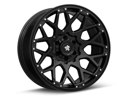 Mammoth Vex Satin Black Machined 6-Lug Wheel; 20x9; -6mm Offset (22-25 Bronco Raptor)
