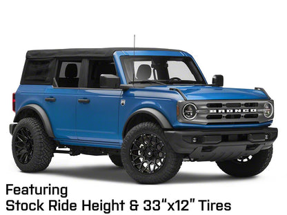 Mammoth Vex Satin Black Machined 6-Lug Wheel; 20x9; -6mm Offset (22-25 Bronco Raptor)