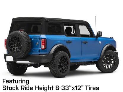 Mammoth Vex Satin Black Machined 6-Lug Wheel; 20x9; -6mm Offset (22-25 Bronco Raptor)