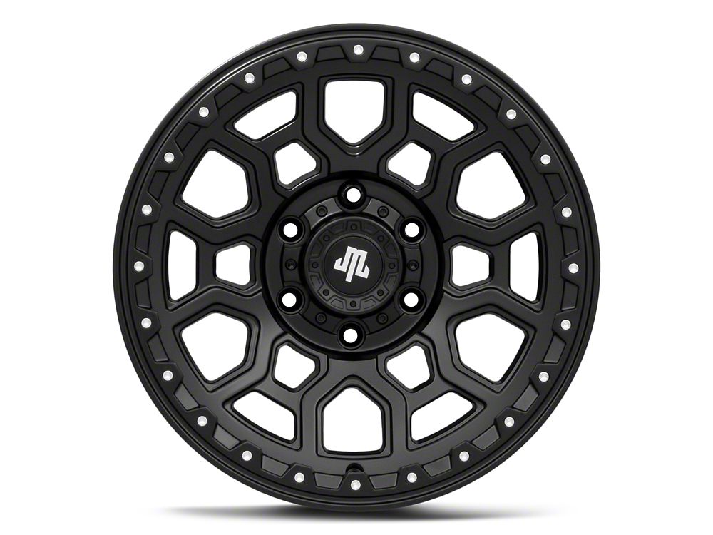 Mammoth Hunter Satin Black 6-Lug Wheel; 17x9; 0mm Offset (21-25 Bronco, Excluding Raptor)