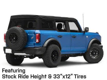 Mammoth Hunter Satin Black 6-Lug Wheel; 17x9; 0mm Offset (21-25 Bronco, Excluding Raptor)