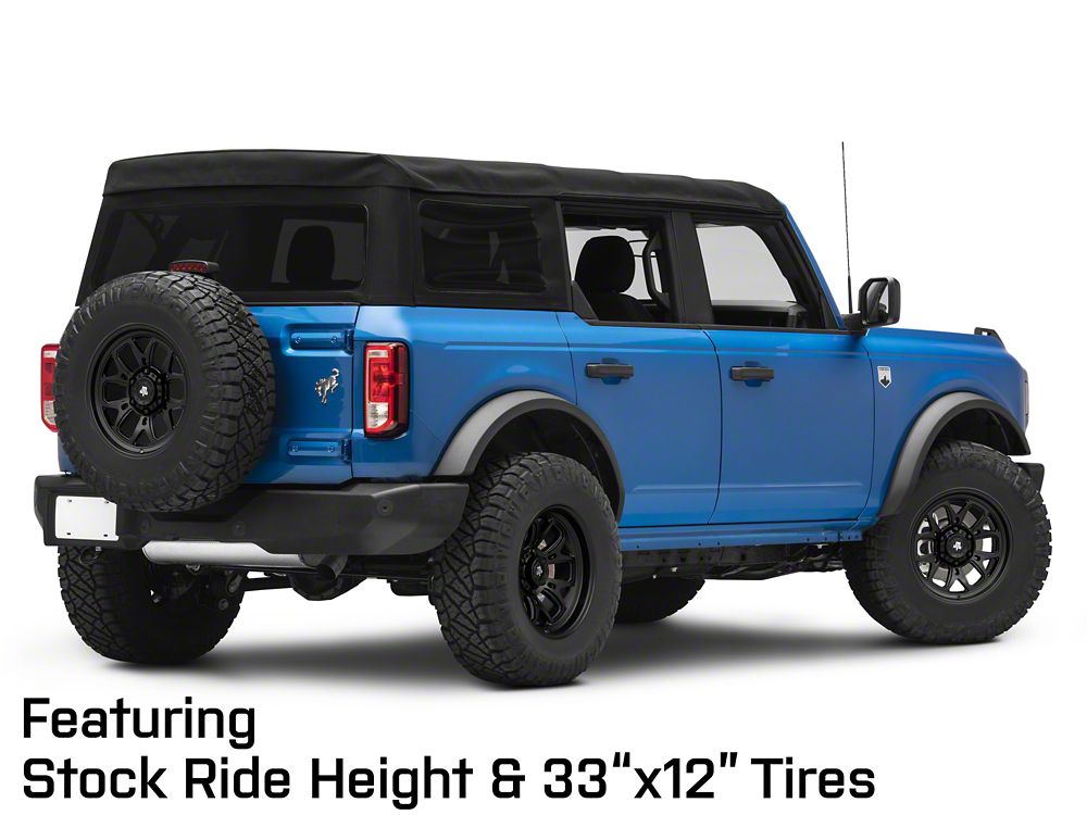 Mammoth Modus Satin Black 6-Lug Wheel; 17x9; 0mm Offset (21-25 Bronco, Excluding Raptor)