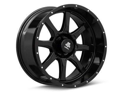 Mammoth High Roller Gloss Black 6-Lug Wheel; 20x10; -24mm Offset (22-25 Bronco Raptor)