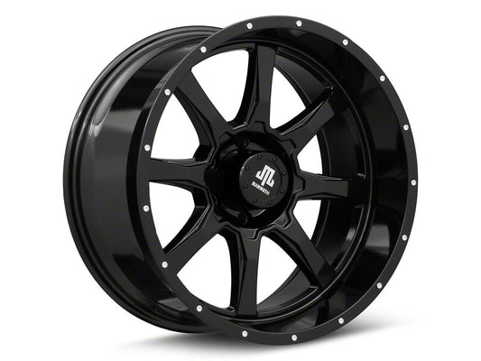Mammoth High Roller Gloss Black 6-Lug Wheel; 20x10; -24mm Offset (22-25 Bronco Raptor)