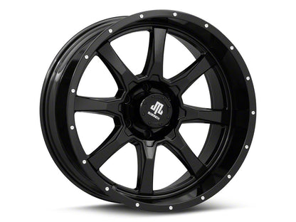 Mammoth High Roller Gloss Black 6-Lug Wheel; 20x10; -24mm Offset (22-25 Bronco Raptor)