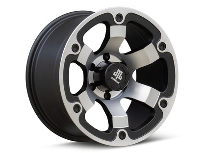 Mammoth Rogue Matte Black Machined 6-Lug Wheel; 17x9; -6mm Offset (22-25 Bronco Raptor)