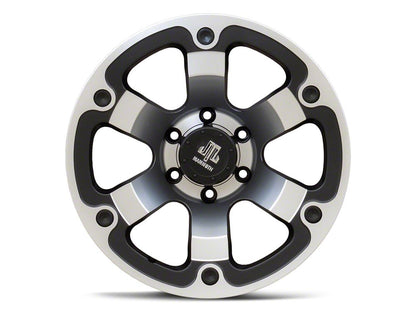 Mammoth Rogue Matte Black Machined 6-Lug Wheel; 17x9; -6mm Offset (22-25 Bronco Raptor)