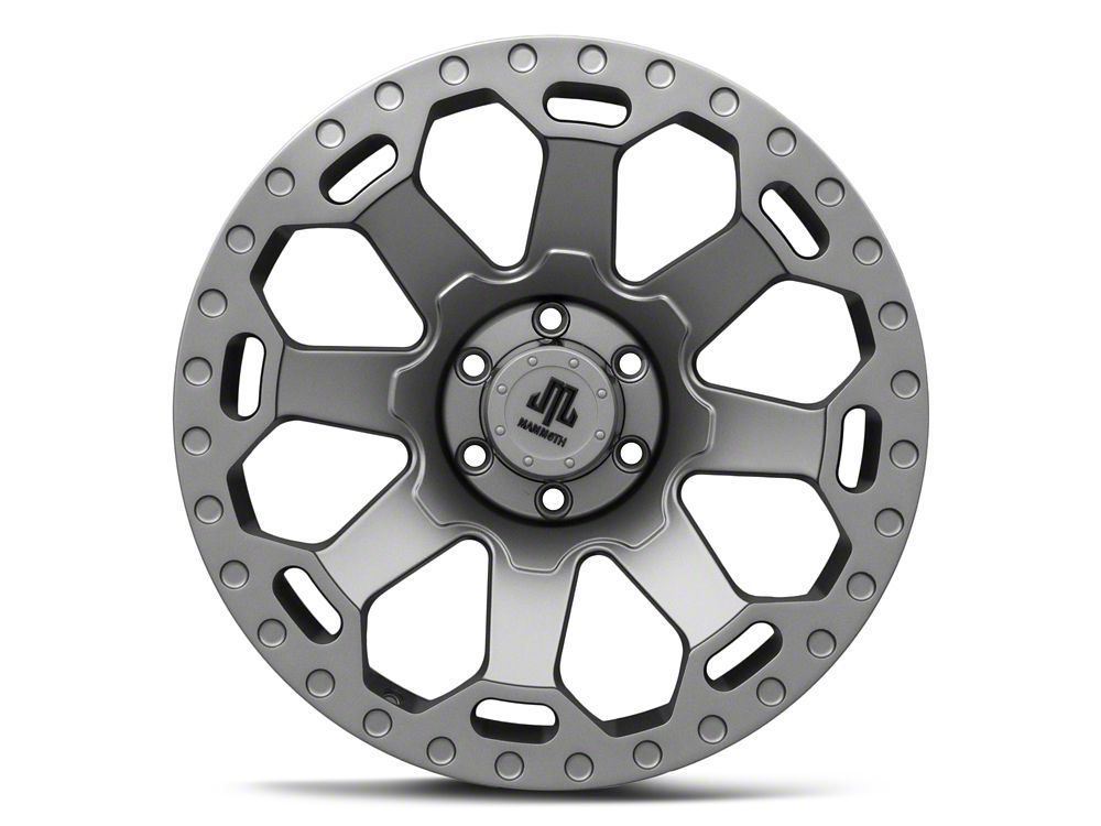 Mammoth Synister Charcoal 6-Lug Wheel; 20x9; -6mm Offset (22-25 Bronco Raptor)