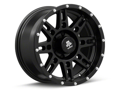 Mammoth Vader Beadlock Matte Black 6-Lug Wheel; 17x9; -6mm Offset (22-25 Bronco Raptor)