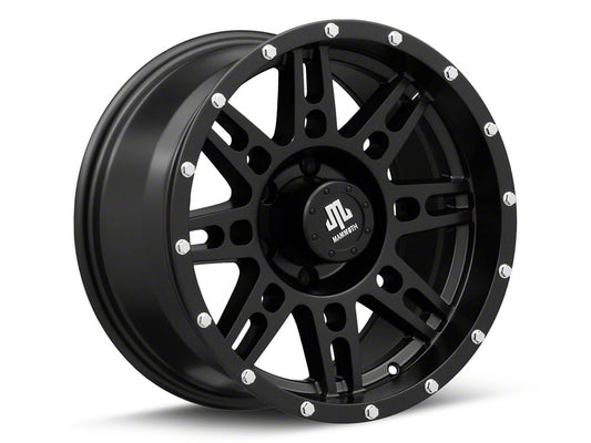 Mammoth Vader Beadlock Matte Black 6-Lug Wheel; 17x9; -6mm Offset (22-25 Bronco Raptor)