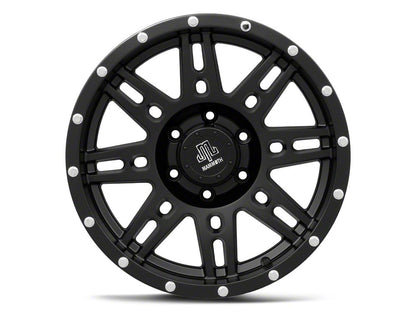 Mammoth Vader Beadlock Matte Black 6-Lug Wheel; 17x9; -6mm Offset (22-25 Bronco Raptor)