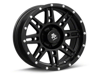 Mammoth Vader Beadlock Matte Black 6-Lug Wheel; 17x9; -6mm Offset (22-25 Bronco Raptor)