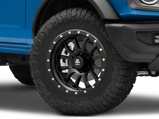 Mammoth 12 Hole Satin Black 6-Lug Wheel; 18x9; -6mm Offset (22-25 Bronco Raptor)