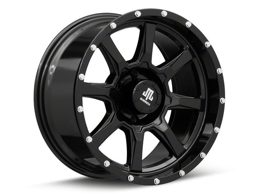 Mammoth High Roller Gloss Black 6-Lug Wheel; 18x9; -6mm Offset (22-25 Bronco Raptor)