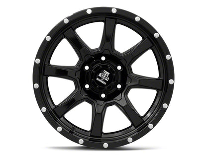 Mammoth High Roller Gloss Black 6-Lug Wheel; 18x9; -6mm Offset (22-25 Bronco Raptor)