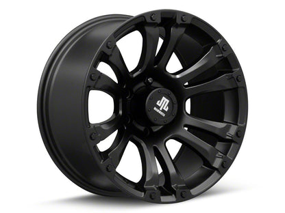 Mammoth Madness Matte Black 6-Lug Wheel; 18x9; -6mm Offset (22-25 Bronco Raptor)