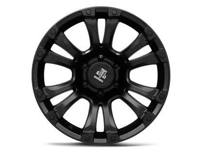 Mammoth Madness Matte Black 6-Lug Wheel; 18x9; -6mm Offset (22-25 Bronco Raptor)