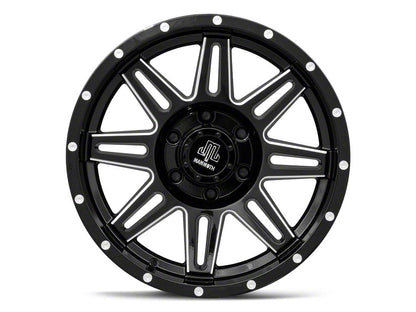 Mammoth Revolver Gloss Black Machined 6-Lug Wheel; 17x9; -6mm Offset (22-25 Bronco Raptor)