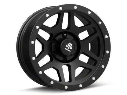 Mammoth Split 6 Beadlock Matte Black 6-Lug Wheel; 17x9; -6mm Offset (22-25 Bronco Raptor)