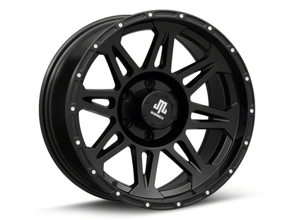 Mammoth Split 8 Beadlock Matte Black 6-Lug Wheel; 18x9; -6mm Offset (22-25 Bronco Raptor)