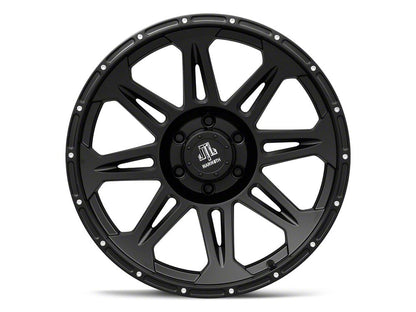 Mammoth Split 8 Beadlock Matte Black 6-Lug Wheel; 20x9; -6mm Offset (22-25 Bronco Raptor)