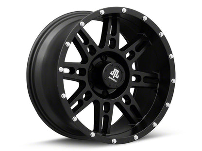 Mammoth Vader Beadlock Matte Black 6-Lug Wheel; 18x9; -6mm Offset (22-25 Bronco Raptor)