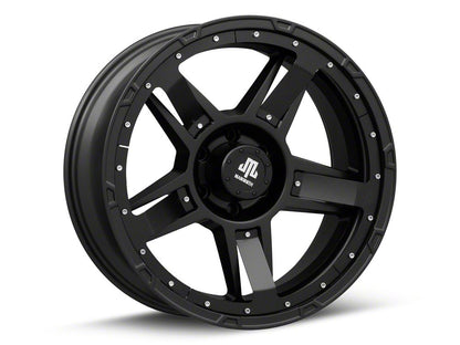 Mammoth Cliff Hanger Matte Black 6-Lug Wheel; 20x9; -6mm Offset (21-25 F-150)