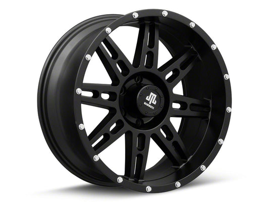 Mammoth Vader Beadlock Matte Black 6-Lug Wheel; 20x9; -6mm Offset (22-25 Bronco Raptor)
