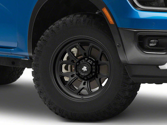 Mammoth Modus Satin Black 6-Lug Wheel; 17x9; 0mm Offset (24-25 Ranger)