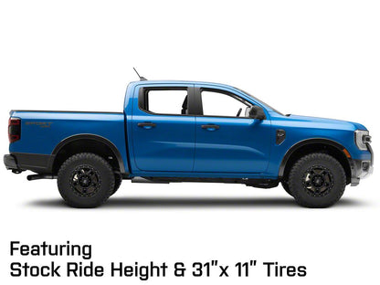 Mammoth Cliff Hanger Matte Black 6-Lug Wheel; 17x8.5; 0mm Offset (24-25 Ranger)
