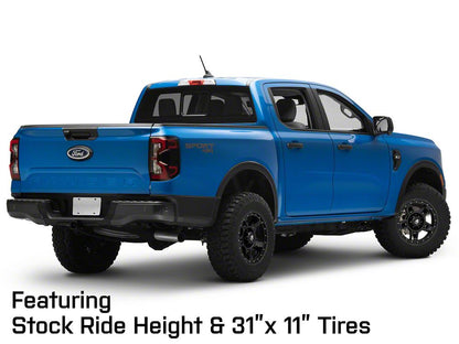 Mammoth Cliff Hanger Matte Black 6-Lug Wheel; 17x8.5; 0mm Offset (24-25 Ranger)