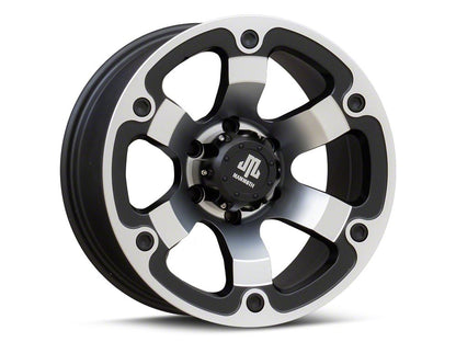 Mammoth Rogue Matte Black Machined 6-Lug Wheel; 17x8.5; 0mm Offset (19-23 Ranger)