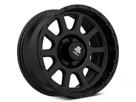 Mammoth 10 Hole Matte Black 6-Lug Wheel; 17x9; -6mm Offset (23-25 Canyon)