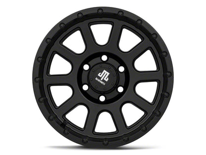 Mammoth 10 Hole Matte Black 6-Lug Wheel; 17x9; -6mm Offset (23-25 Canyon)
