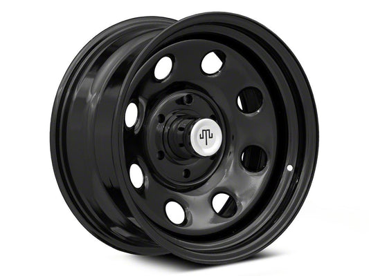 Mammoth 8-Hole Gloss Black 6-Lug Wheel; 17x8; -6mm Offset (23-25 Canyon)
