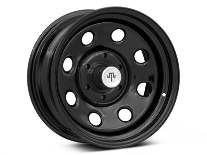 Mammoth 8-Hole Gloss Black 6-Lug Wheel; 17x8; -6mm Offset (23-25 Canyon)