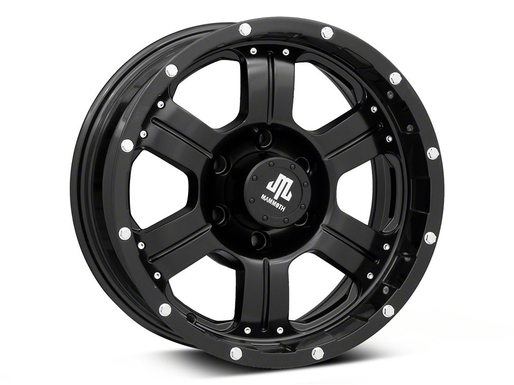 Mammoth 6 Hole Satin Black 6-Lug Wheel; 17x8; 0mm Offset (23-25 Canyon)