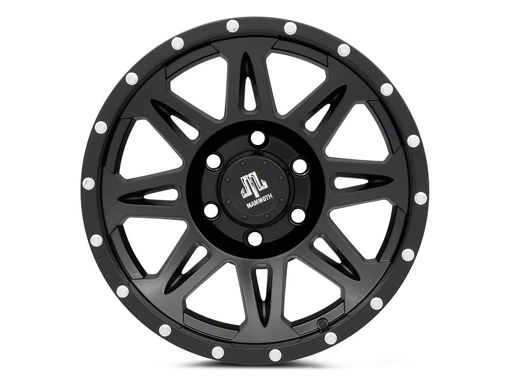 Mammoth Split 8 Satin Black 6-Lug Wheel; 17x9; -6mm Offset (23-25 Canyon)