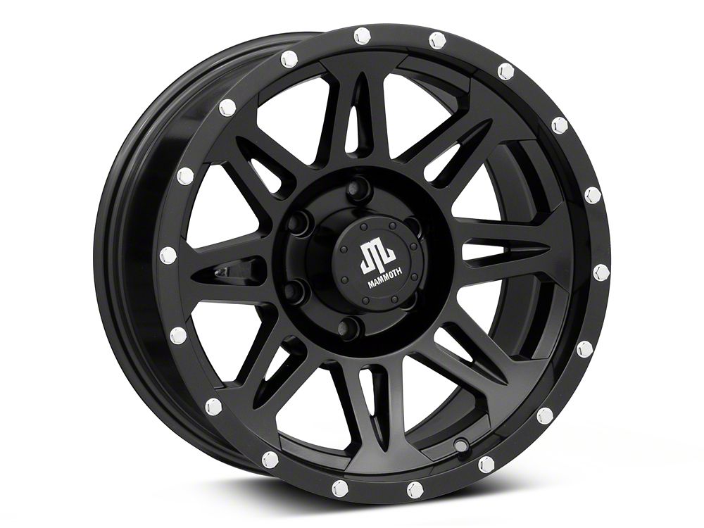 Mammoth Split 8 Satin Black 6-Lug Wheel; 17x9; -6mm Offset (23-25 Canyon)