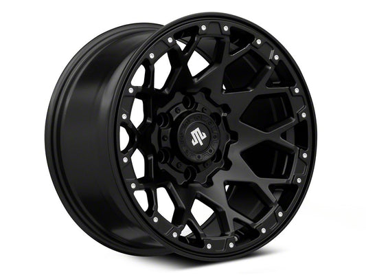 Mammoth Vex Satin Black Machined 6-Lug Wheel; 17x9; -6mm Offset (23-25 Canyon)