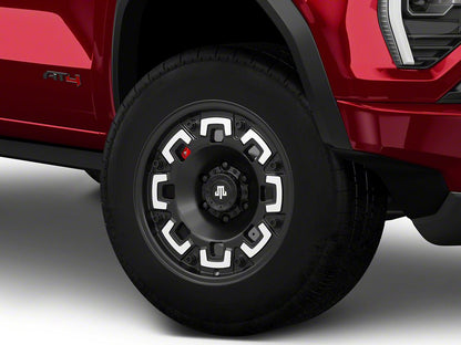 Mammoth Boss Satin Black Machined 6-Lug Wheel; 17x9; -6mm Offset (23-25 Canyon)