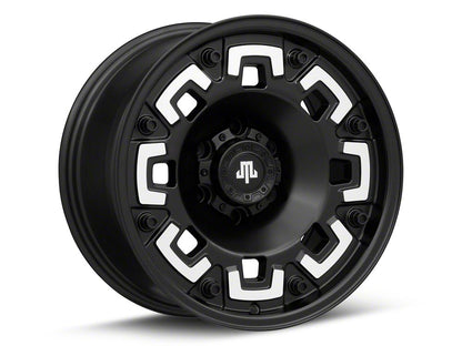 Mammoth Boss Satin Black Machined 6-Lug Wheel; 17x9; -6mm Offset (23-25 Canyon)