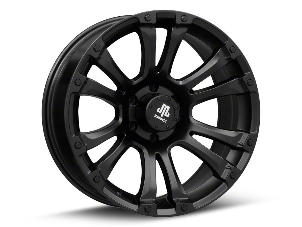 Mammoth Rims Mammoth Madness Matte Black 6-Lug Wheel; 20x9; -6mm Offset (23-25 Cany ...