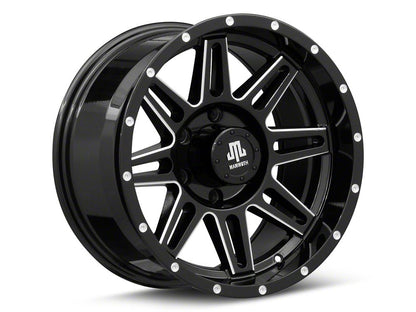 Mammoth Revolver Gloss Black Machined 6-Lug Wheel; 17x9; -6mm Offset (23-25 Canyon)