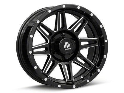 Mammoth Revolver Gloss Black Machined 6-Lug Wheel; 17x9; -6mm Offset (23-25 Canyon)