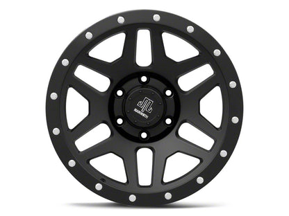 Mammoth Split 6 Beadlock Matte Black 6-Lug Wheel; 17x9; -6mm Offset (23-25 Canyon)